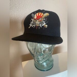 Five Finger Death Punch Skull & Brass Knuckles Warhead Black Snapback Hat